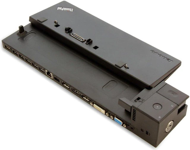 Alt view image 3 of 5 - Lenovo Thinkpad Ultra Dock with 170w Ac Adapter (40A20170US ) - Retail Packaging