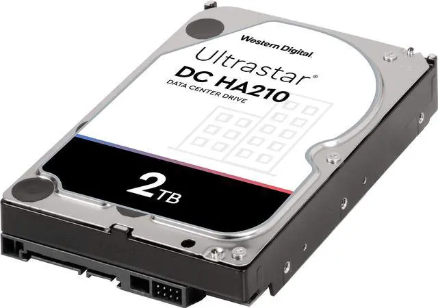 Alt view image 4 of 5 - Western Digital 2TB Ultrastar DC HA200 SATA HDD - 7200 RPM Class, SATA 6 Gb/s, 128MB Cache, 3.5" - HUS722T2TALA604
