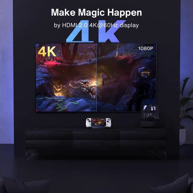 Alt view image 3 of 5 - iVANKY 8-in-1 Docking Station for ASUS ROG Ally X/Valve Steam Deck OLED/Lenovo Legion Go/MSI Claw, ROG Alloy/Stream Deck Dock Hub with HDMI 4K@60Hz, 1Gbps Ethernet, 3*USB-A 3.0, 100W USB-C Charge