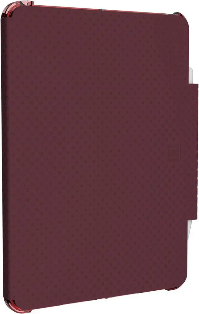 Alt view image 5 of 5 - [U] by UAG Designed for iPad 10.2 Case Aubergine/Dusty Rose 9th Generation 2021, 8th Gen 2020, Lucent Lightweight Ultra-Slim Smart Folio Protective Cover with Auto/Sleep Wake & Pencil Holder
