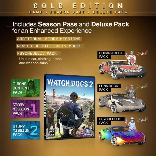 Alt view image 2 of 5 - Watch Dogs 2: Gold Edition (Includes Extra Content + Season Pass subscription) - Xbox One
