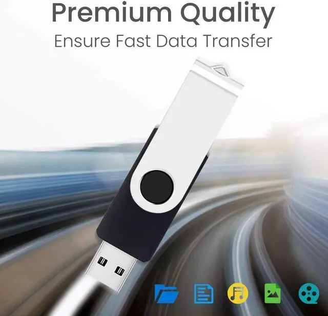 Alt view image 2 of 5 - USB 64GB Flash Drive 10 Pack, ABLAZE USB 2.0 Thumb Drives Bulk with Lanyards Swivel Memory Stick Bulk U Disk 64GB Pendrive Jump Drive Zip Drive USB Pack (64GB 10 Pack, Mixcolor)