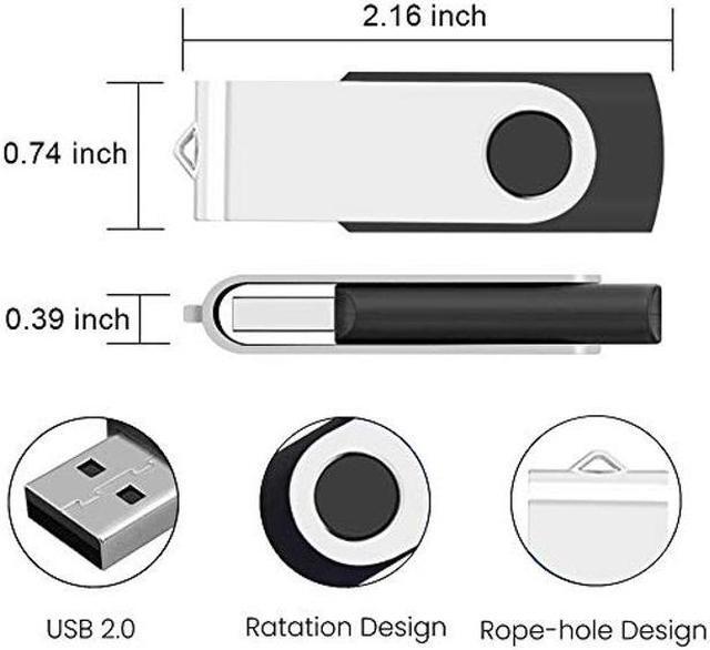 Alt view image 4 of 5 - 4GB Bulk Flash Drives 20 Pack, ABLAZE USB 2.0 Bulk Thumb Drive with Lanyards Swivel Memory Stick Bulk U Disk 4GB Pendrive Jump Drive Zip Drive USB Pack (4GB 20 Pack,Mixcolors)