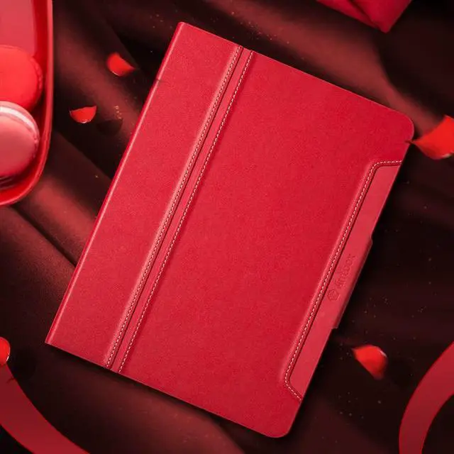 Alt view image 2 of 5 - Antbox Case for iPad Mini 6th Generation iPad Mini 8.3 inch Case with Pencil Holder Vegan Leather Smart Cover with Auto Sleep/Wake Stand Function (Red)