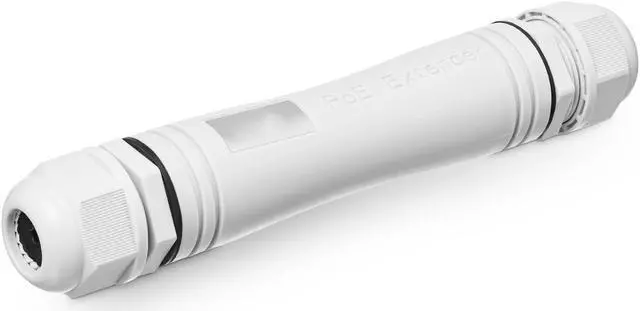 Main image of Outdoor IP67 Waterproof Gigabit PoE Passthrough Switch, 1 PoE in 1 PoE Out Extender, IEEE802.3af/at PoE Powered 30W, 10/100/1000Mbps Ethernet, Wall Mount Plug and Play