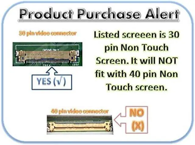 Alt view image 4 of 5 - Generic 15.6" HD Screen Compatible with Lenovo G50-80 (5D10G74897 NT156WHM-N12) Laptop Replacement LED LCD