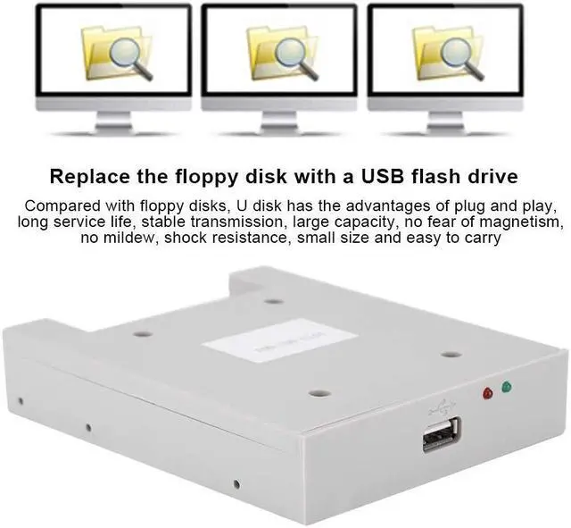 Alt view image 5 of 5 - 3.5 Inch 1.44MB USB SSD Floppy Drive Emulator Plug and Play for Industrial Controllers, Computers, Data Machine Tools