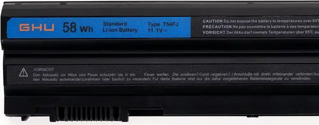 Alt view image 3 of 5 - GHU New 58Wh Battery T54FJ M5Y0X 312-1163 HCJWT NHXVW PRRRF Compatible with Dell Latitude E5420 E5430 E5520 E5530 E6420 E6430 E6440 E6520 E6530 E6540 YKF0M X57F1 04NW9 8858X P8TC7 T54F3 8858X N3X1D