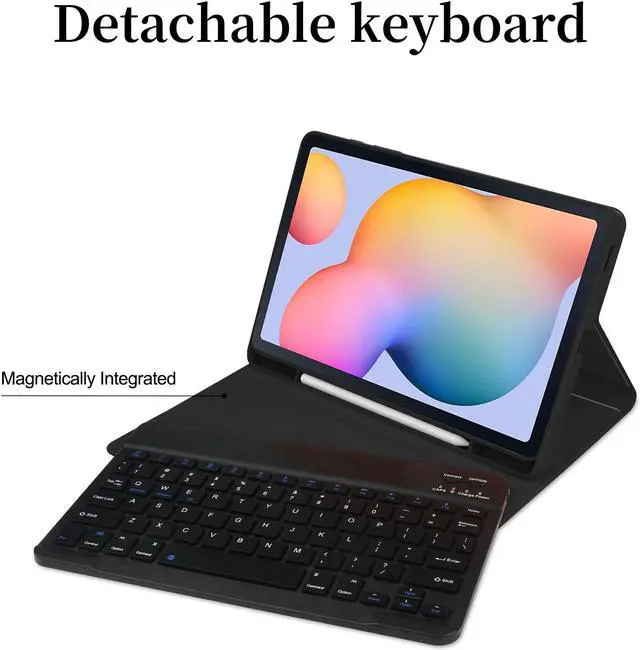 Alt view image 2 of 5 - kaidisen Backlit Keyboard for iPad 9th 8th 7th Generation iPad Air 3rd Gen/iPad Pro 10.5 Case with Mouse and Detachable RGB Colorful Backlight Color Keyboard Case,Yellow+White