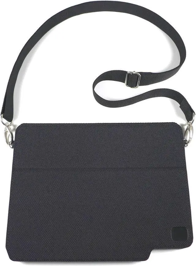 Alt view image 3 of 5 - Innovative Care - Model V3 - Apple iPad Carrying Case & Tablet Stand for 9.7 Inch 2017 iPads Generation 5 & 6 / Air 1 & 2 w/Kickstand, Stylus Holder & Shoulder Strap, Protective Black Ballistic Nylon