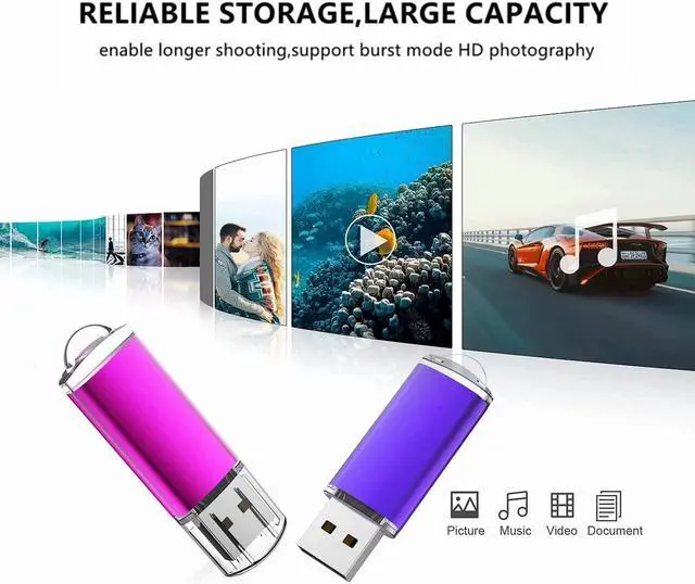 Alt view image 4 of 5 - K&ZZ 32GB Flash Drive USB 2.0 Flash Memory Stick Drive 10 Pack 32 GB USB Flash Drives Thumb Drive 32G Gig USB Drives Pen Drive Jump Drive, Mixed Colors