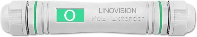 Main image of LINOVISION Gigabit Outdoor PoE Extender, Waterproof PoE Ethernet Repeater, IEEE802.3af/at, Extend Extra 330ft PoE and Ethernet for IP Cameras, VoIP Phone, Wireless AP