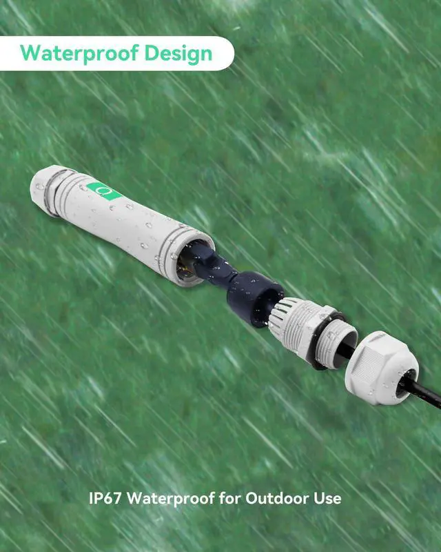 Alt view image 2 of 5 - LINOVISION Gigabit Outdoor PoE Extender, Waterproof PoE Ethernet Repeater, IEEE802.3af/at, Extend Extra 330ft PoE and Ethernet for IP Cameras, VoIP Phone, Wireless AP
