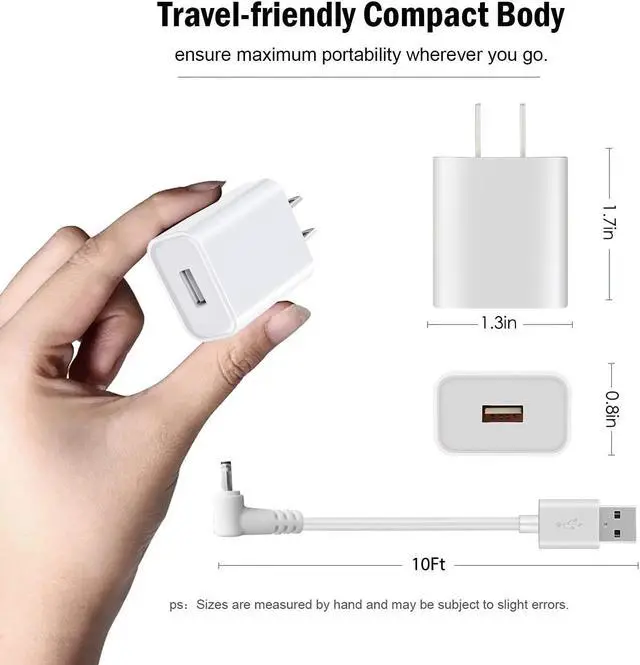 Alt view image 5 of 5 - 4-Pack Indoor/Outdoor Power Adapter Charger for Ring Stick Up Cam Plug-in/Ring Stick Up 3rd Gen/2nd Gen, Ring Spotlight Cam,Ring Pan Tilt Stick Up Camera Plug in Charging Cord Cable (4m/13.2ft) White