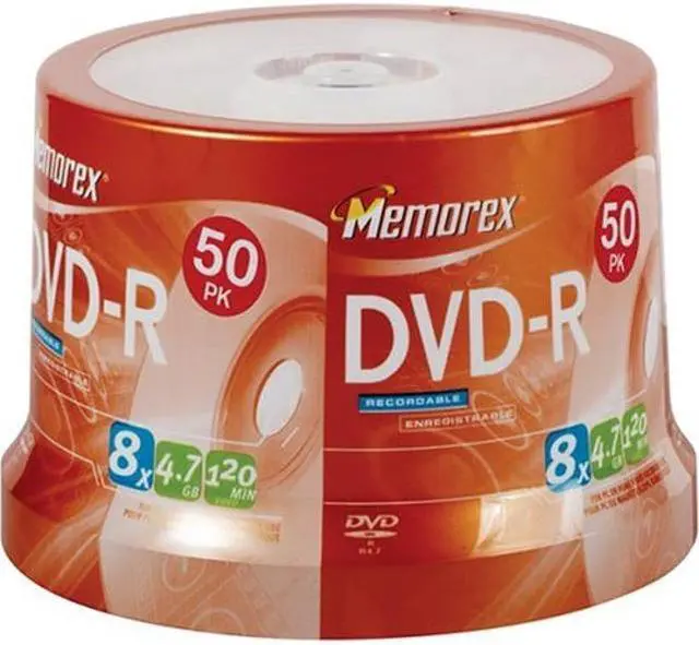 Main image of Memorex 4.7GB/8x DVD-R (50-Pack Spindle)