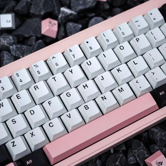 Alt view image 3 of 5 - Custom Keycaps 171 Keys Double Shot Olivia Cherry Profile Keycaps for Cherry MX Switches GMMK Pro 61/64/ 87/104/108 Mechanical Gaming Keyboard