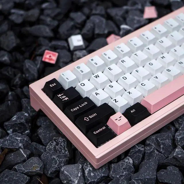 Alt view image 2 of 5 - Custom Keycaps 171 Keys Double Shot Olivia Cherry Profile Keycaps for Cherry MX Switches GMMK Pro 61/64/ 87/104/108 Mechanical Gaming Keyboard