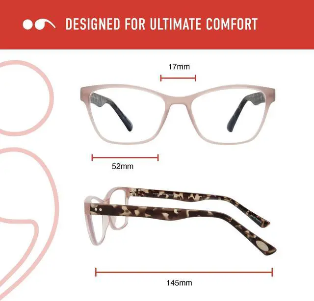 Alt view image 5 of 5 - Scojo New York Arial Blue Light Reading Glasses, Handmade Scratch Resistant Readers for Women and Men, Sandy Beach - 1.75x