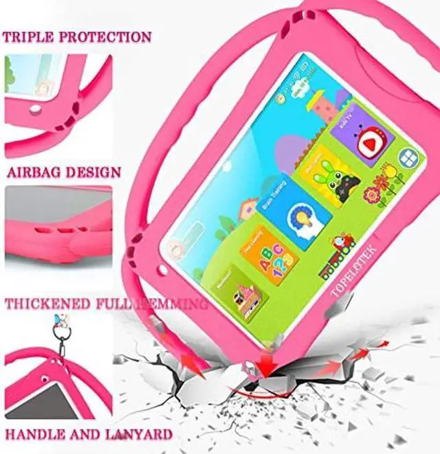 Alt view image 4 of 5 - Kids Tablet 7 inch Toddler Tablet for Kids WiFi Android 32GB Tablet for Toddlers Kids Tablets Kids Learning Educational APP Pre-Installed YouTube Netflix Parental Control Kid-Proof Case (Red)