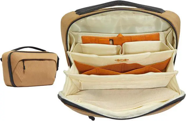 Main image of VSGO Digital Storage Bag Photography Accessories Storage Hard Drive Data Cable Power Supply Travel Portable Mini Digital Storage Bag (Yellow, L)