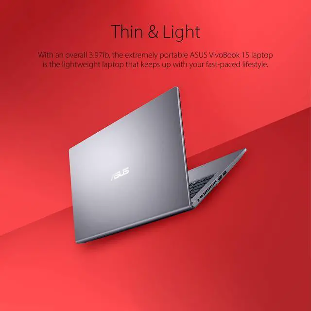 Alt view image 4 of 5 - ASUS VivoBook 15 F515 Laptop, 15.6" FHD Display, Intel i3-1115G4 CPU, 8GB DDR4 RAM, 128GB SSD, Windows 11 Home in S Mode, Slate Grey, F515EA-AH34