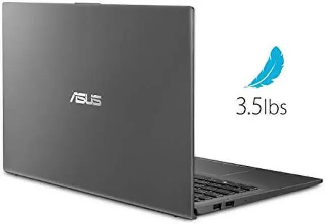 Alt view image 3 of 5 - ASUS VivoBook 15 Thin and Light Laptop, 15.6" FHD Display, Intel i3-1005G1 CPU, 8GB RAM, 128GB SSD, Backlit Keyboard, Fingerprint, Windows 10 Home in S Mode, Slate Gray, F512JA-AS34