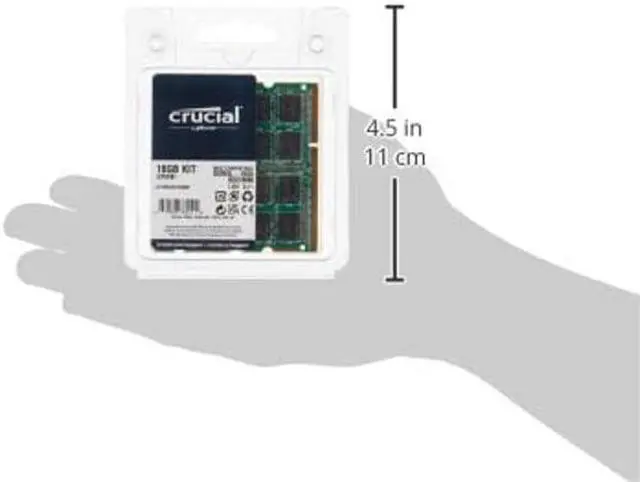 Alt view image 4 of 4 - Crucial RAM 16GB Kit (2x8GB) DDR3 1600 MHz CL11 Memory for Mac CT2K8G3S160BM