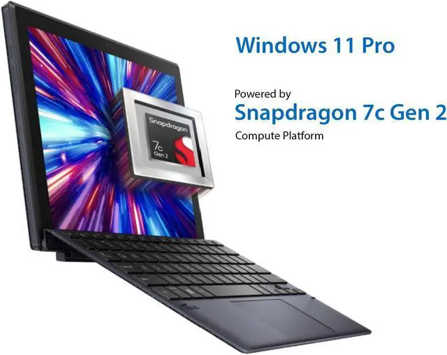 Alt view image 5 of 5 - ASUS ExpertBook B3 Detachable -Laptop, 10.5" WUXGA 16:10 Touchscreen,Qualcomm Snapdragon 7c Gen 2, 4GB -RAM, 128GB eMMC, All-Day -Battery, Garaged -Stylus,Stand Cover,Windows 11 Pro,B3000DQ1A-XS24T