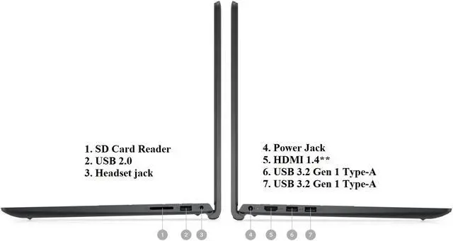 Alt view image 2 of 5 - DELL 2023 Inspiron 15 Business Laptop, 15.6" 1920x1080 FHD, Intel i5-1135G7 2.4 GHz, Intel Iris Xe Graphics Windows 11 Pro,Webcam, WiFi,Bluetooth, Carbon Black (8G RAM|512G SSD)