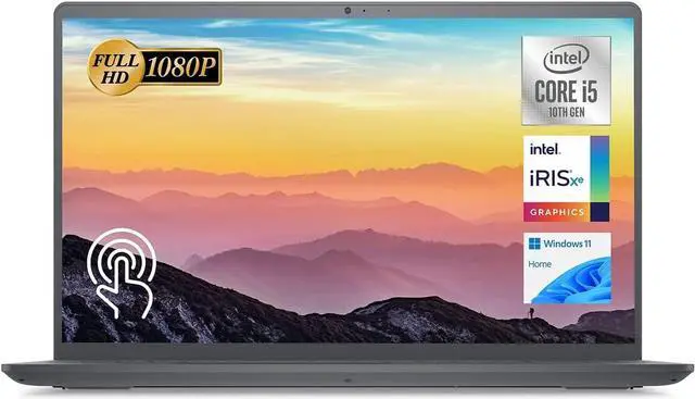 Main image of Dell 2023 Newest Inspiron Laptop, 15.6" FHD IPS Touchscreen, Intel Core i5-1155G7(Beats i7-1065G7) Processor (Quad-core), 32GB RAM, 1TB SSD, Wi-Fi, Bluetooth, Windows 11 Home, Carbon Black