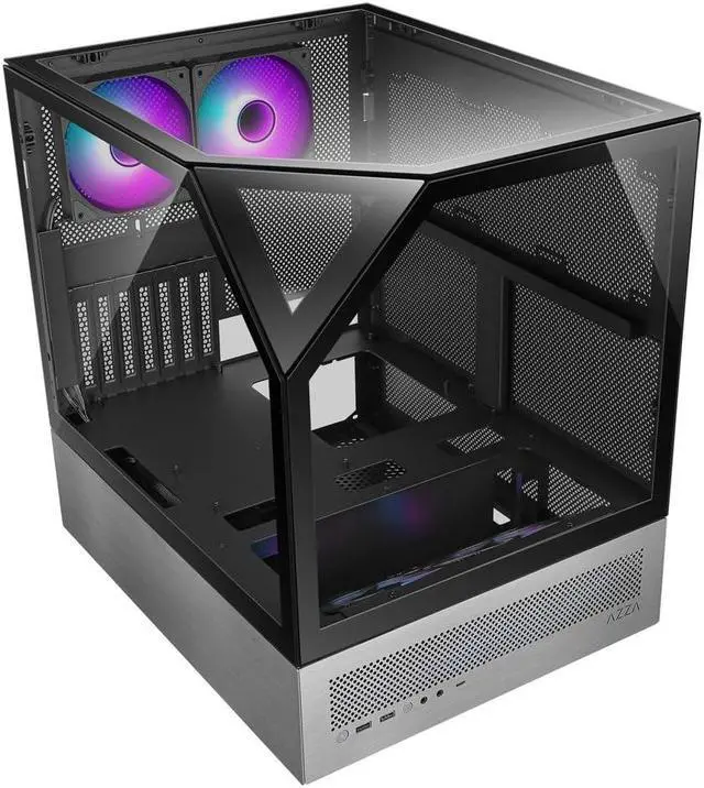 Alt view image 3 of 5 - AZZA CSAZ-810 Sanctum/Innovative Case/Gaming/ATX Mid-Tower/Computer Case/Tempered Glass Panel