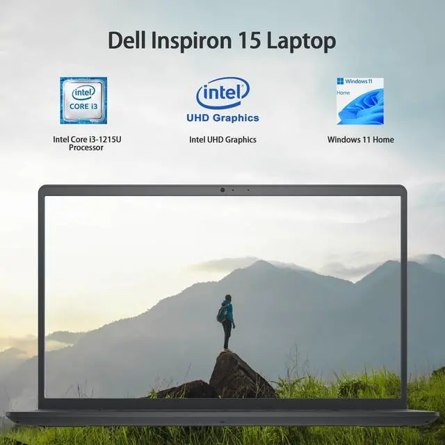 Alt view image 2 of 5 - Dell Inspiron 15 3520 15.6" FHD Laptop, 16GB RAM,1TB SSD, Intel Core i3-1215U Processor(Beat i5-1135G7), SD Card Reader, WiFi, Bluetooth, Webcam, Win 11 Home, Alpacatec Accessories, Carbon Black