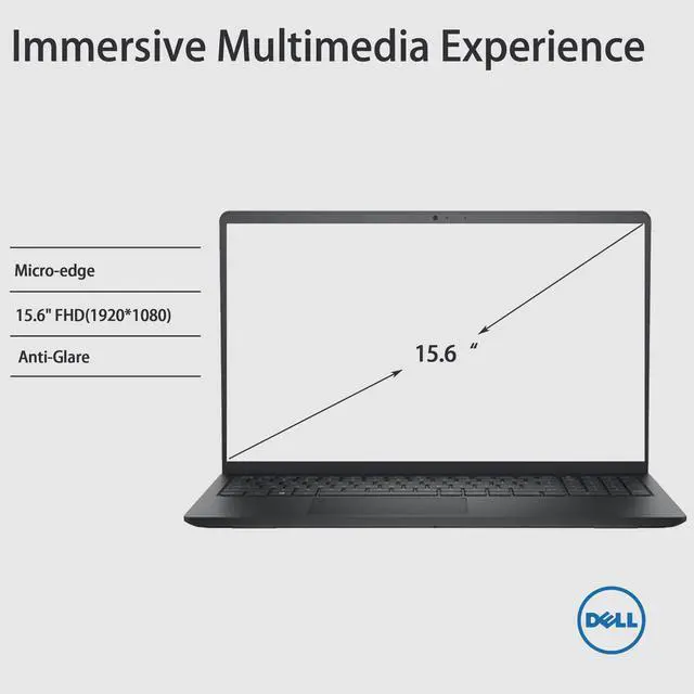 Alt view image 4 of 5 - Dell Inspiron 15 3520 15.6" FHD Laptop, 16GB RAM,1TB SSD, Intel Core i3-1215U Processor(Beat i5-1135G7), SD Card Reader, WiFi, Bluetooth, Webcam, Win 11 Home, Alpacatec Accessories, Carbon Black