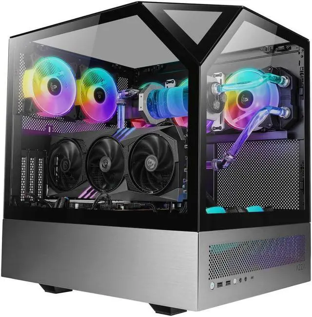 Alt view image 4 of 5 - AZZA CSAZ-810 Sanctum/Innovative Case/Gaming/ATX Mid-Tower/Computer Case/Tempered Glass Panel