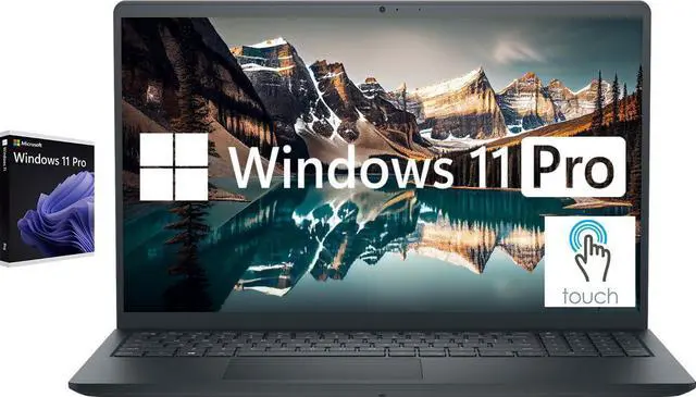Main image of Dell Inspiron Touch Screen Laptop, 15.6" Full HD Touchscreen Business and Student Laptop Computer, Windows 11 Pro Laptop 16GB RAM 1TB SSD, Intel i5-1155G7 Processor, Numeric Keypad, Webcam, Black