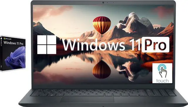 Main image of Dell Inspiron 15 Business Laptop Computer, 15.6" Touchscreen Full HD IPS Display, Intel Core i5-1155G7 Processor, Windows 11 Pro Laptop 32GB RAM 1TB SSD, Numeric Keypad, SD Card Reader, HDMI, Black