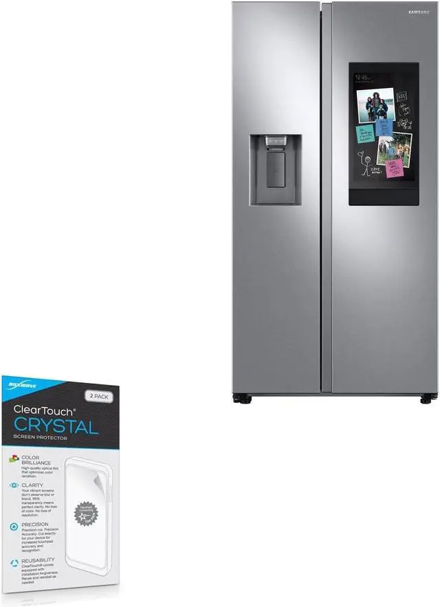 Main image of BoxWave Screen Protector Compatible with Samsung Family Hub Refrigerator with Generic (Non-AKG) Speaker - ClearTouch Crystal (2-Pack), HD Film Skin - Shields from Scratches