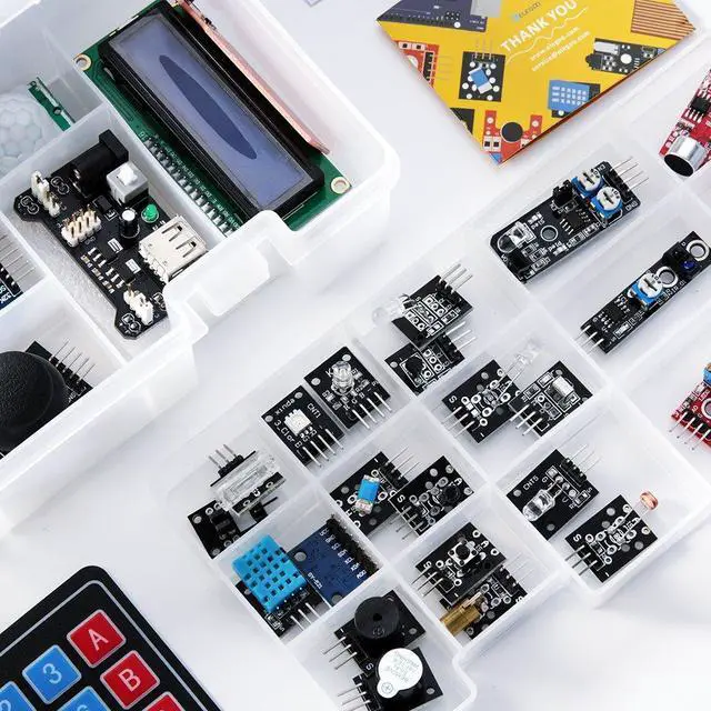Alt view image 5 of 5 - ELEGOO Upgraded 37 in 1 Sensor Modules Kit & ELEGOO Nano Board CH 340/ATmega+328P