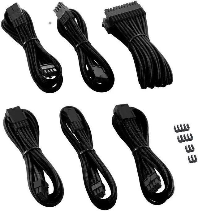 Alt view image 2 of 4 - CableMod Pro ModMesh Sleeved Cable Extension Kit (Black)