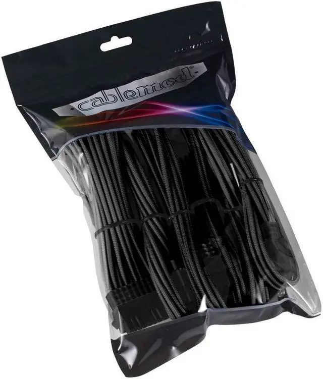 Alt view image 4 of 4 - CableMod Pro ModMesh Sleeved Cable Extension Kit (Black)