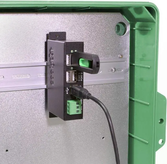 Alt view image 5 of 5 - 4-Port Industrial USB 2.0 Powered Variable Voltage Input