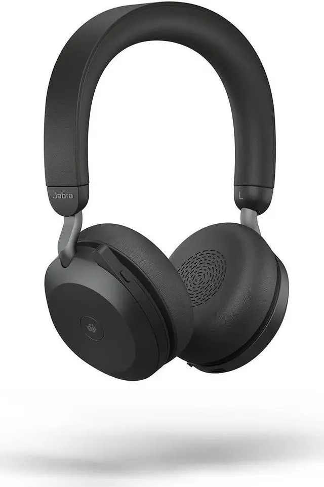 Main image of Jabra Evolve2 75 PC Wireless Headset with 8-Microphone Technology - Dual Foam Stereo Headphones with adjustable Advanced Active Noise Cancelling, USB-A Bluetooth Adapter and UC Compatibility - Black
