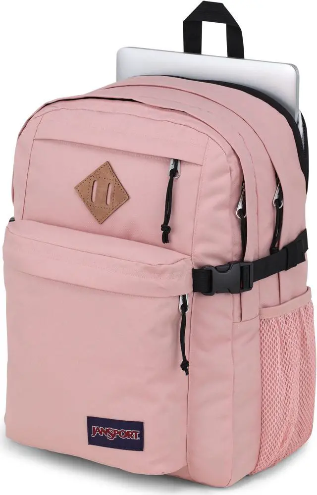 Alt view image 5 of 5 - JanSport Main Campus Backpack - Travel or Work backpack w 15-Inch Laptop Sleeve and Dual Water Bottle Pockets, Misty Rose
