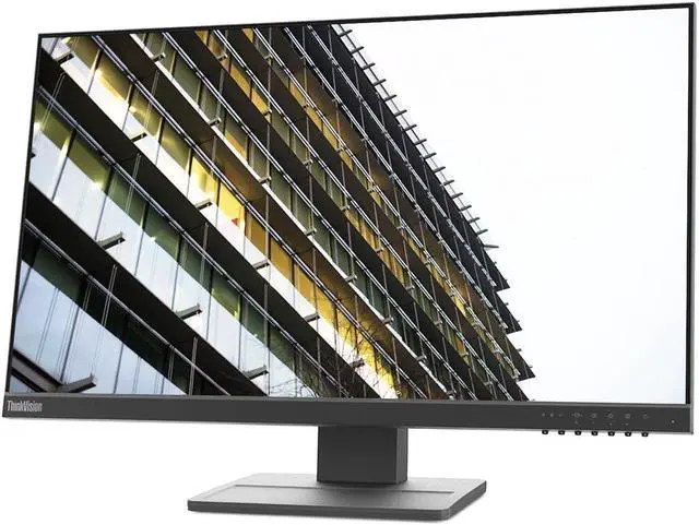 Alt view image 3 of 5 - Lenovo ThinkVision E24-29 23.8" 16:9 Full HD VA WLED LCD Monitor, Raven Black