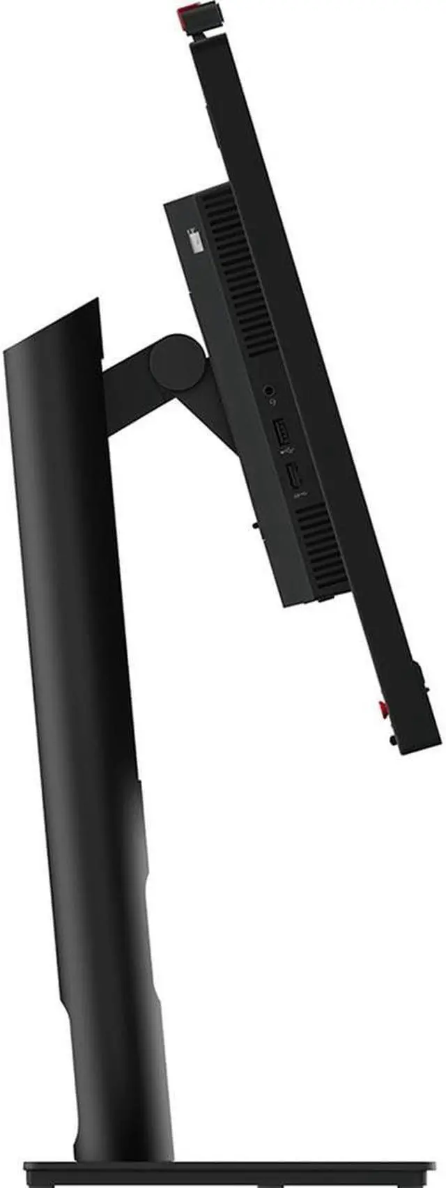 Alt view image 4 of 5 - Lenovo ThinkVision T24v-30 24" Class Webcam Full HD LCD Monitor - 16:9 - Raven Black