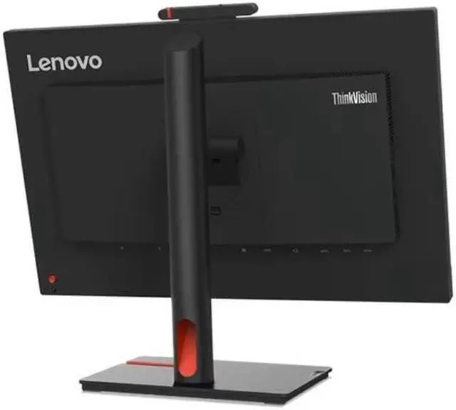 Alt view image 5 of 5 - Lenovo ThinkVision T24v-30 24" Class Webcam Full HD LCD Monitor - 16:9 - Raven Black