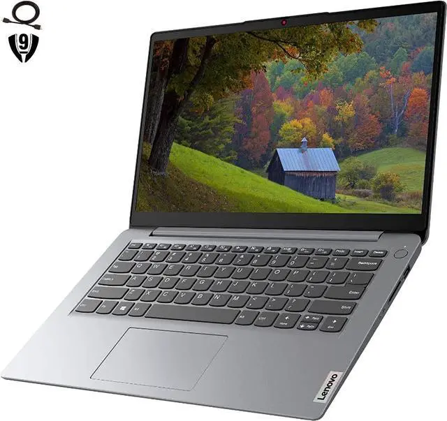Alt view image 2 of 5 - Lenovo IdeaPad 1i Laptop, 14" HD Display, Intel Core i3-1215U Processor, Intel UHD Graphics, 8GB RAM 256GB SSD, Fingerprint Reader, Webcam, HDMI, USB-C, Windows 11 Home, Gray