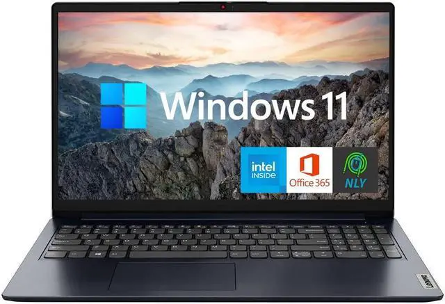 Main image of Lenovo 15.6" IdeaPad Laptop with 1 Year Microsoft Office 365, Intel Pentium Quad-Core Processor, 20GB RAM, 1TB SSD (128GB eMMC+1TB PCIe SSD), Wi-Fi 6 and Bluetooth 5.0, HDMI, NLY MP, Windows 11