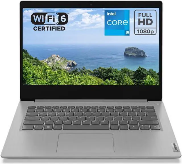 Main image of Lenovo Ideapad 3 14" FHD(1920 x 1080) Laptop, Intel Core i5-1135G7 Quad-core (2.4GHz), HDMI, Camera, Windows 11 Home, 20GB RAM, 1TB SSD, Intel Iris Xe Graphics, Platinum Grey, EAT 64GB SD Card