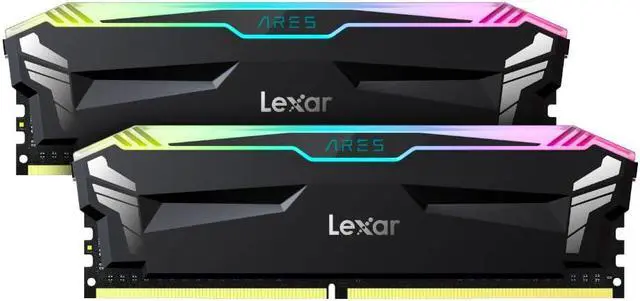 Main image of Lexar 16GB (2x8GB) ARES RGB DDR4 RAM 3600MT/s CL18 1.35V Desktop Memory, Compatible with Intel XMP 2.0 and AMD Ryzen, Black (LD4BU008G-R3600GDLA)